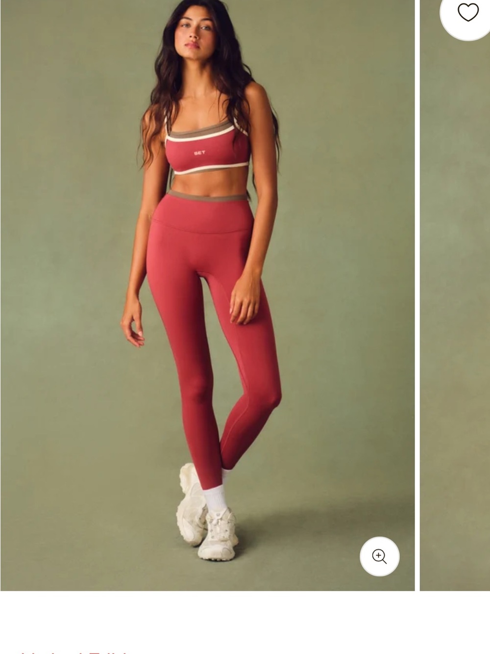 SET Active Rose Rust High-Rise Leggings